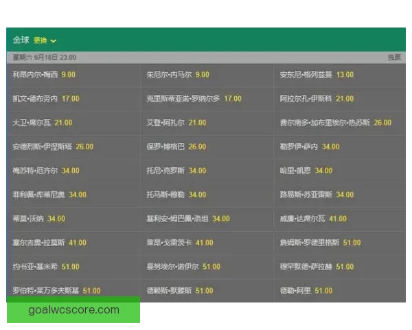 世界杯竞猜赔率分析与推荐策略助你精准预测比赛结果