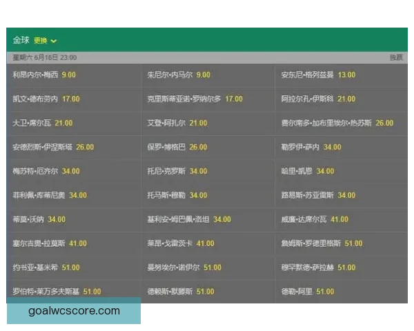 世界杯足球竞猜赔率全解析及热门赛果预测技巧分享